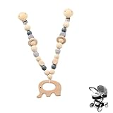 Kinderwagenkette Mädchen Junge,Kette Kinderwagen Spielzeug,Holz Kinderwagenkette Little Dutch,Mobile Kinderwagen Kette für Babys,Spielkette Babyschale Zubehör,Aufhängen Baby Wagenkette Babygeschenke