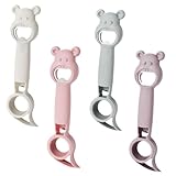 Cabilock 4 Stück Teiliges Praktisches Flaschenöffner Rutschfest Verschleißfest Vielseitig für Bierflaschen Gläser und Schraubdeckel Ergonomisch für Senioren und Outdoor einsatz