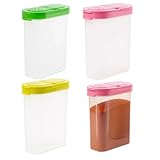 ZYLOUY 4 Gewürzdosen Mit Doppeltem Deckel, Gewürzstreuer,Luftdichte Gewürzbehälter Für Küche, Salzstreuer Mit Deckel, Praktische Gewürzdosen Für Kochen Und Backen