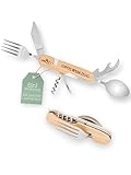 Abenteuernah Gipfelwerkzeug, Wandern Geschenk, Berge, Geschenke für Männer, Wanderbesteck, Bergliebe, Männergeschenke für Oma Opa Onkel Vater mit und ohne individuellem Namen (Gipelwerkzug ohne Name)