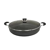 Kochtopf aus Aluminium, 35,6 cm, tiefes Kochen, Antihaftbeschichtung, breiter Stil, Küche, Durchmesser 35,6 cm oder 49,5 cm L x 35,6 cm B x 12,7 cm H