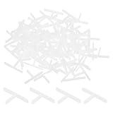 QUARKZMAN 600 Stück Wandbodenfliesen Kunststoff T Form Abstandshalter Fliesenwerkzeuge 1,5 mm 1/16' Fliesenabstandhalter für die Installation von Keramikfliesen, Weiß