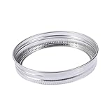 COLLBATH 12 Stück Teiliges Schraubringe für Einmachgläser Rostfrei Öffnung Vielseitig für Einmachen und Keimen Spülmaschinenfest Langlebig Kompatibel mit Mason Jar Deckeln