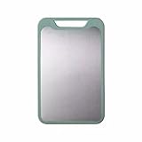 Schneidebrett Set,Cutting Board 1pc Schneidebrett Zwei Seiten Aus Edelstahl Und Kunststoff Dual-zweck Multifunktionale Schneiden Gemüse Fleisch(S)