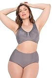 Ulla Popken Damen Entlastungs, Bügel, Strassanhänger, Cup C-G BH, betongrau, 90D