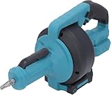 Akku Abflussreiniger Rohrreinigungsmaschine Akku Kompatibel mit Makita 18V Akku, Ø9mm 7.6M Rohrreinigungsspirale für Ø16-85 mm Rohrleitung, automatischer Verstopfungslöser für S- und L-Rohre