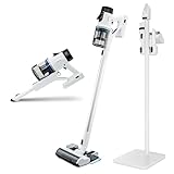 MEDION P400 W Stabstaubsauger mit Wischfunktion (kabellos, beutellos, Zyklon-Technologie, 400 Watt, 2in1 Stielstaubsauger Handstaubsauger, Akku, Staubsensor, HEPA H13, LED Touch Display, Bürstenrolle)