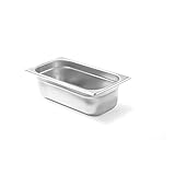 HENDI Gastronormbehälter, Temperaturbeständig von -40° bis 300°C, Heissluftöfen-Kühl- und Tiefkühlschränken-Chafing Dishes-Bain Marie, 1,5L, GN 1/3, 325x176x(H)40mm, Edelstahl, 18 Stück