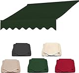 Outdoor Balkon Markise Ersatzstoff Wasserdicht & UV-beständig Einfache Montage ohne Bohren Perfekt für Terrasse & Balkon