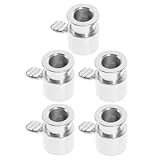 PAMINGONO Elektrischer Drehspieß für Hähnchen 5 Stück Grillset aus Verchromtem Stahl mit Begrenzungshülsen Langlebiges Grillzubehör für Gasgrills Camping und Gartenfeiern