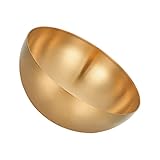 Cabilock Salatschüssel Aus Edelstahl Goldene Schalen Pastateller Aus Porzellan Zusammenklappbar Doppellagige Schüssel Nudelschalen Salatschüsseln Abendessen Schüsseln Sieb Rostfreier Stahl