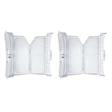 Fusselfiltersieb 752387 für Waschtrockner, kompatibel mit iQ500 iQ700 für iSensoric Extra Class Serie 4 6 800 Modelle, weißer Kunststoff F (2 Stück)