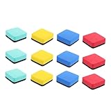 Veemoon 12 Stck. Whiteboard-Radierer trockener Tafelwischer Radiergummis groß Planke klein whiteboardreiniger whiteboard zubehör tragbare Whiteboard-Löscher Tafelwischer Radiergummi Eva