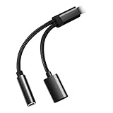 Lightning auf 3.5mm Klinke Kopfhörer Adapter für iPhone mit Ladeanschluss, [MFi Zertifiziert] 2 in 1 Lightn-ing auf AUX Audio Jack Splitter für iPhone 14 Pro Max/14 Plus/14/13/12/11/SE/X/XS/XR/8