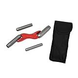 FQRDKT Ziegel-Fugenkelle, Wandbearbeitungswerkzeug, mit Aufbewahrungstasche, tragbar, 1,27 cm, 5/8 Zoll, 3/4 Zoll, 7/8 Zoll, für Durchbrochene, Rot