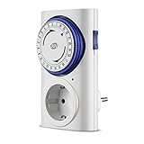 REV Zeitschaltuhr, mechanisch, 96 Zeiten/Tag, 15Min. 3680W, weiss