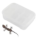 Reptilien Zuchtbox 14-Gitter Brutkasten Für Reptilien Eier Inkubator, Transparente Brutbox Für Reptilieneier, Bruttablett Für Spinnen, Eidechsenbecken, Schlangengehege 18×13×5 cm