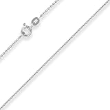 Schmuck Krone 1,2mm Ankerkette flach Goldkette Collier Halskette aus 585 Gold Weißgold 50cm