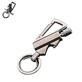 Feuerzeug mit permanentem Streichholz und Infinity-Funktion, mit Multitool-Schlüsselanhänger-Flaschenöffner, wiederverwendbares, wasserdichtes Streichholz, das Sie überall anzünden können (Silber)