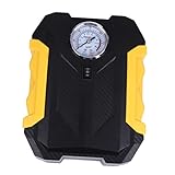 Sosoport Fahrradluftpumpe mit Anzeige Tragbare Reifenpumpe für Auto Motorrad und Fahrrad Automatische Abschaltung Hochleistungsmotor Notlicht Integriert
