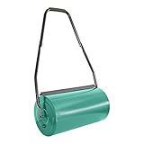 Grafner Rasenwalze 60 cm Arbeitsbreite, befüllbar mit Sand oder Wasser bis zu 60 kg, Durchmesser 32 cm, stabile Ausführung mit Abstreifern und Softgriff, Handwalze Rasenroller Walze