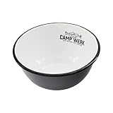 CAMPWERK Emaille Schale Ø 15cm, Campingschale, Campingschüssel, feuerfestes & robustes Essgeschirr, Campinggeschirr, Hochwertiges Design