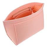 SAFIGLE Mehrschichtiger Innenbeutel Tragetaschen-Organizer-Einsatz Veranstalter kosmetiktasche aufbewahrungstasche handtasche Kleiner Geldbörsen-Organizer-Einsatz Geldbörseneinsätze Rosa