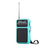 Hasaller Kleines Radio, tragbar, Taschenradio-Transistor, Batterie-Radio, AM, FM, SW, Batterie-Radio, digitales Tuning-Radio, Taschenradio, batteriebetrieben (blau)