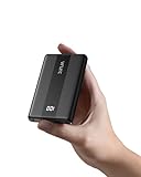VRURC Mini PowerBank 10000mAh 20W Schnelles Aufladen USB C Ultra dünn Handy Externer Akku Tragbares Ladegerät Kompakte power Bank Klein Aber Stark mit 3 Ausgängen für iPhone Samsung Huawei Smartphones