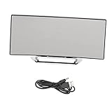 Levemolo 1 Satz Von Spiegeloberflächen Digital Gebogener Bildschirm Wecker LED Wecker Digitaluhren Für Schlafzimmer
