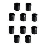 HAPINARY 10St cremedose aus kunststoff lagercontainer glässer klobrillen Make-up-Behälter Ingwer-Shot-Flaschen Kosmetikdose aus Kunststoff Schminkdose Haustiermaterial Black