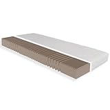 Sleepneo Matratze 100x200, Höhe 18cm, Härtegrad H5, 7 Zonen Kaltschaummatratze 100x200 cm, Antibakterieller Active Greenfirst Bezug ideal für Allergiker, waschbar mit 4-seitigem Reißverschluss
