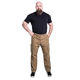 Mill&Tailor Cargohose Zip-Off Beige Größe 60 I Zip-Stoffhose für Männer lang I Cargo-Hose 100% Baumwolle I Hose für Herren Regular Fit mit 6 Taschen & Reißverschluss I Hosen in Übergrößen