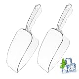 TOYANDONA 2 Stück Teiliges Eisportionierer Kunststoff Eis Popcornschaufel mit Flachem Boden Breiter Schaufelöffnung für Eis Snacks Futter Leicht zu Reinigen und Aufzuhängen Wiederverwendbar