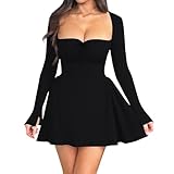 Angebote Des Tages Heute Kleid Damen Winter Elegant Freizeit Oversize Pullover Damen Langes Sommerkleid Damen Mit Taschen Kleid Für Weihnachtsfeier Formelle Business Faschingskostüme Damen Schwarz M