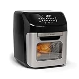 BluMill XL Heißluftfriteuse, Air Fryer Ofen mit 1800 Watt, 12L Fassungsvermögen, Mit LED Touchscreen