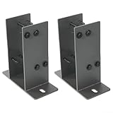 Premium Zaunpfostenhalter, trennt Holz von nassem Beton, sorgt für Stabilität und Langlebigkeit (2 Stück)
