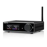 AIYIMA A80 Leistungsverstärker DAC mit PFFB TPA3255D2 Stereo HiFi 2.0 Kanal Klasse D Bluetooth Verstärker 300Wx2 ESS9038Q2M Decoder Heimkino-Receiver mit PC-USB Koaxial Optischer TRS Cinch-Eingang