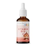 InnoNature Vitamin B12 Kids | vegane Tropfen aus Methylcobalamin | 30 ml, 4 μg pro Tagesdosierung (2x2 Tropfen) | glutenfrei, ohne Zusatzstoffe