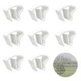 8STK Kunststoff Klemmhalter Universal Klemmträger Blinds Halterung für Alu Jalousien Fenster ohne Bohren