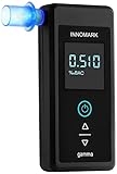 Innomark Gamma Alkotester - Digitaler Alkohol-/Promilletester - polizeigenauer Alkoholtester - einfache Bedienung