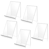 95Street Acryl-Buchständer, 5-teilig, Buchständer aus Acryl, Warenhalter zum Anzeigen von Büchern, Notizbüchern, Bilderalben