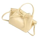 Damen-Beuteltasche, süße Schleifen, Umhängetasche, PU-Leder, Handtasche, koreanischer Stil, Umhängetasche, einfache Kuriertasche für den täglichen Gebrauch, einfache Schultertasche, süße Schleifen