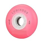 Roues de Rollers en Ligne 8 Stück 85 A for hohe Slalom-Leuchträder, Flash-Rollschuhe, 62, 64, 68, 70, 72, 76, 80 mm(8 pink 80mm)