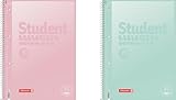 BRUNNEN Collegeblock Premium Student „Pastell“ A4 Pastellfarben