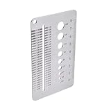 CGACCSD Rissmesskarte – Präzisions-Lineal – Rissbreitenmesser aus Edelstahl zur Messung von Beton in Wänden