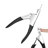 Falsch Nagel Clipper, Nagel Tip Clipper | Fingernail Trimmer für zu Hause,Typ U Edelstahl Nagelschneider Trimmer für künstliche falsche Tipps Maniküre Werkzeug für Salon Schönheit
