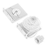 SOLUSTRE 1 Set Rollozubehör Zubehör Für Rollos Aluminiumlegierung Rollos Ersatzteile Abs Rollobeschläge Weiß
