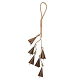 HOLIDYOYO Hexenglocke Jingle Windglocke Ornament Dreieckiges Windspiel Hexendekor Dekorative Gartenglocke Wandbehang Rufglocke Türhaken Hexenglocken Windspiel Mini