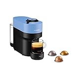 Nespresso De'Longhi ENV90.A Vertuo Pop, Kaffeekapselmaschine, bereitet 4 Tassengrößen zu, Centrifusion-Technologie, Willkommens-Paket Inbegriffen, 1260W, Pazifikblau